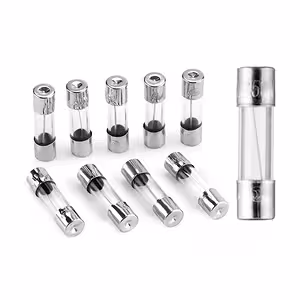 Detalj av glas-säkringsrör 10A 5x20 mm