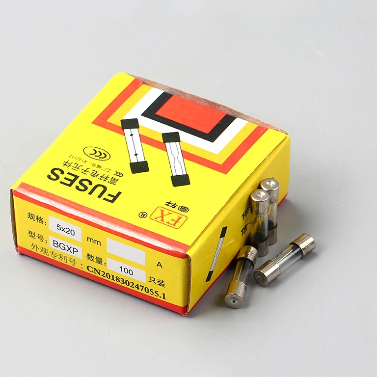 Fullständigt set med 100 glas-säkringar 10A 5x20 mm