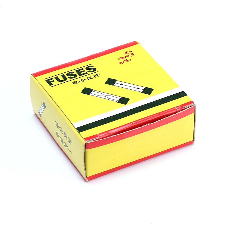 Förpackning set med 100 glas-säkringar 10A 5x20 mm