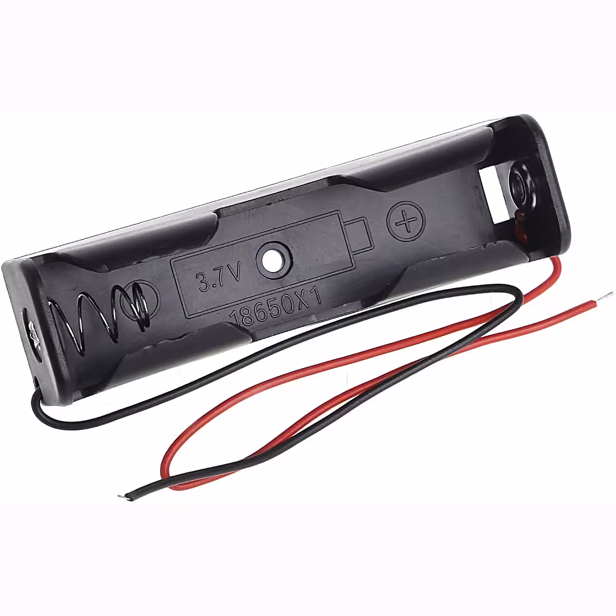 Sidovy av 18650 batterihållare