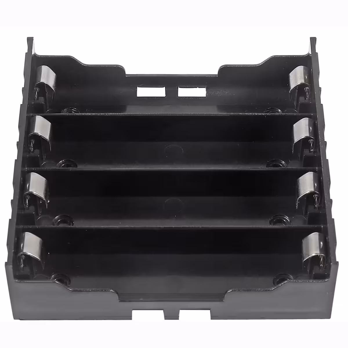 Toppvy av 4-plats 18650 batterihållare