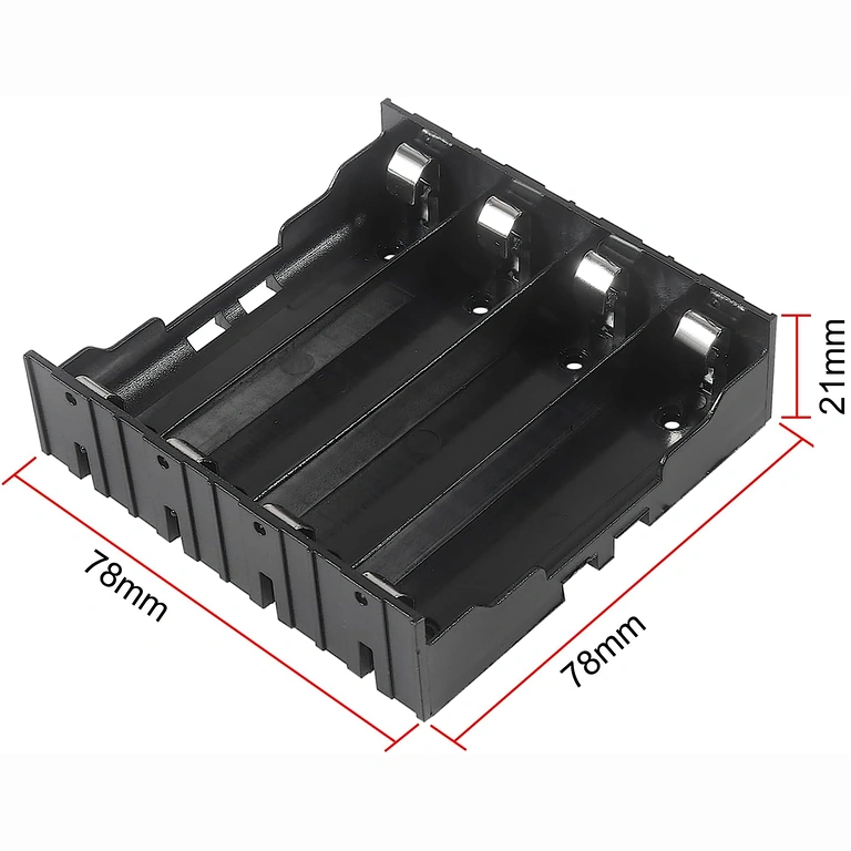 Kompakt 4-plats design Kompakt design av 4-plats batterihållare